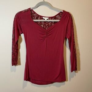 Candies Maroon Top